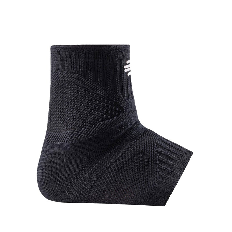 Bauerfeind Sports Ankle Support Dynamic Ankle Compression Sleeve for Freedom of Movement 3D AirKnit Fabric for Breathability Premium Quality Washable L All Black